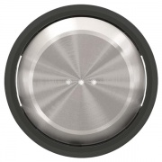 Клавиша для 1-клавишных выключателей с подсветкой ABB SKY Moon, кольцо черное стекло (8601.3 CN)