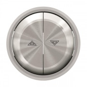 Клавиша для выключателя жалюзи 8144 и 8144.1 ABB SKY Moon, кольцо хром (8644 CR)