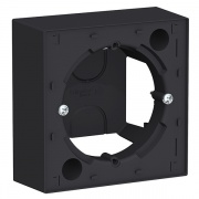 Коробка 1 пост для накладного монтажа SE AtlasDesign, карбон