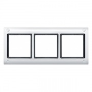 Рамка 3-ая IP44 с винтовым креплением Aquadesign Merten Полярно-белый