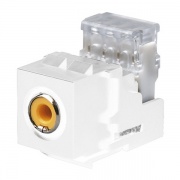 Аудио розетка RSA Fede Белый