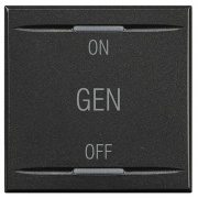 Axolute Клавиши с символами для системы автоматизации для 2 функций - 2 модуля, ON-OFF-GEN, цвет ант