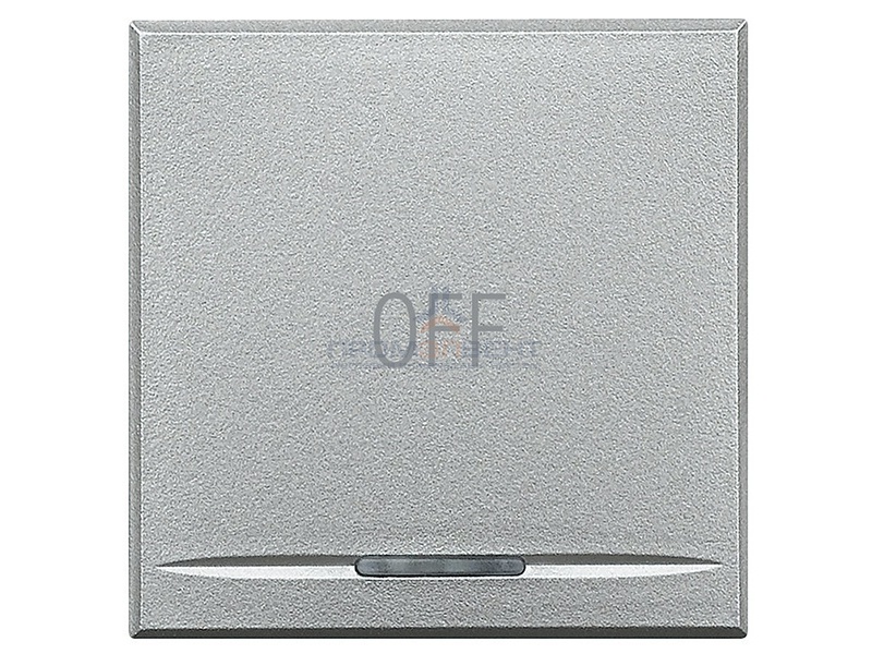 Axolute Клавиши с символами для системы автоматизации для 1 функции - 2 модуля, OFF, цвет алюминий