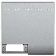 LivingLight Клавиша с 1 отверстием для вставки символа, размер 2 модуля, цвет алюминий