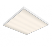 Светодиодный светильник "ВАРТОН" офисный встраиваемый/накладной 595*595*50мм 27 ВТ 2700К с функцией аварийного освещения