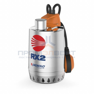Насос дренажный Pedrollo RXm 4 - 0,75 кВт (1x230 В, Qmax 260 л/мин, Hmax 15 м, кабель 10 м)