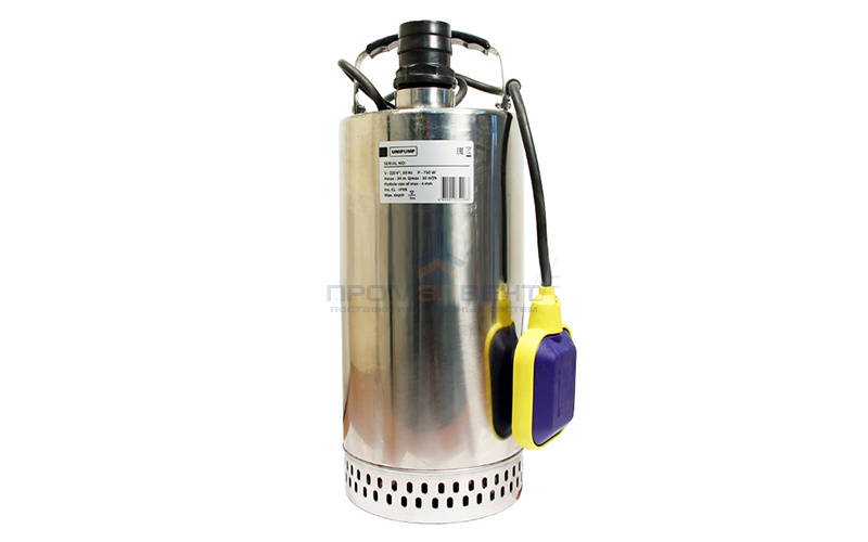 Насос дренажный UNIPUMP SPSN 2200 F - 2,2 кВт (трехфазный, Hmax 40 м, Qmax 416 л/мин, кабель 5 м)