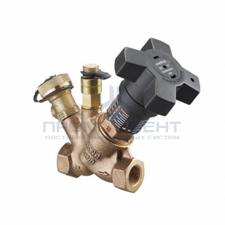 Вентиль регулирующий Oventrop Hydrocontrol VTR (25 бар) - Ду50 (ВР/ВР, с ниппелем и шаровым краном)