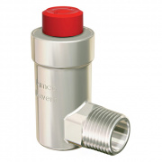 Воздухоотводчик автоматический угловой Meibes Flexvent H - 1/2" (PN10, Tmax 120°C, никелированный)