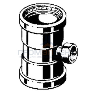 Тройник Viega d108х3/4"х108 под пресс, Profipress XL c SC-Contur, ВР, медь