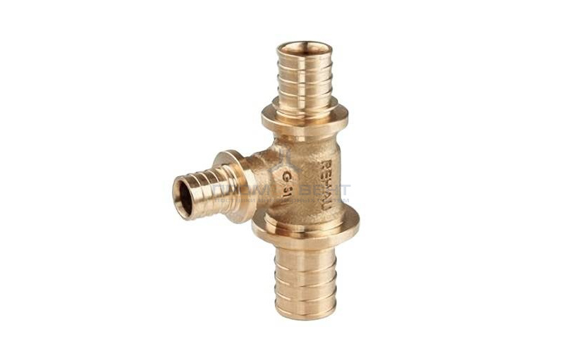 Тройник переходной REHAU PLATINUM - 25 x 20 x 25 (бронза, для труб из сшитого полиэтилена RAUTITAN)