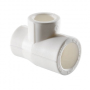 Тройник переходной VALTEC VTp.735 - 50 x 32 x 50 (для полипропиленовых труб под пайку, цвет белый)