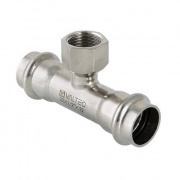Тройник с переходом на внутреннюю резьбу VALTEC VTi.932 - 22 x 3/4" (пресс, для труб из нерж.стали)