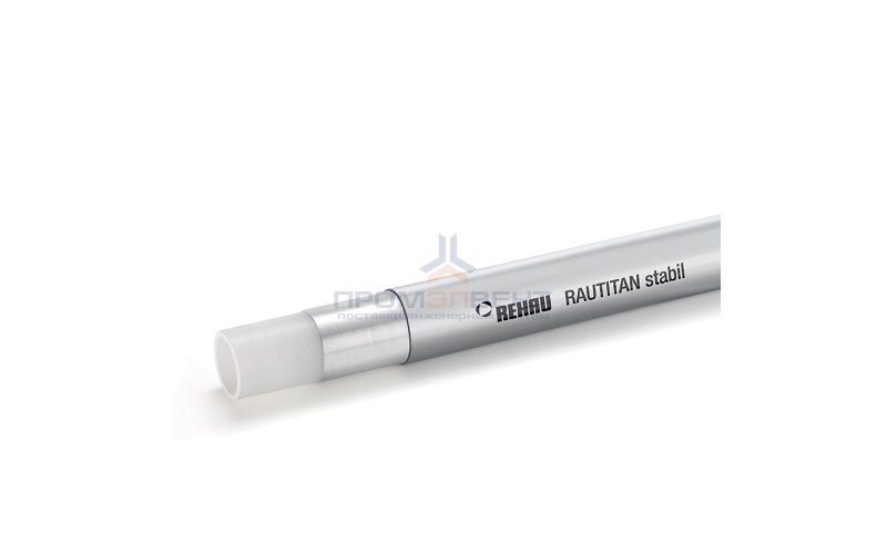 Труба из сшитого полиэтилена REHAU RAUTITAN stabil - 16,2x2.6 (PE-Xc/AI/PE, PN10, 95°C, штанга 5 м.)