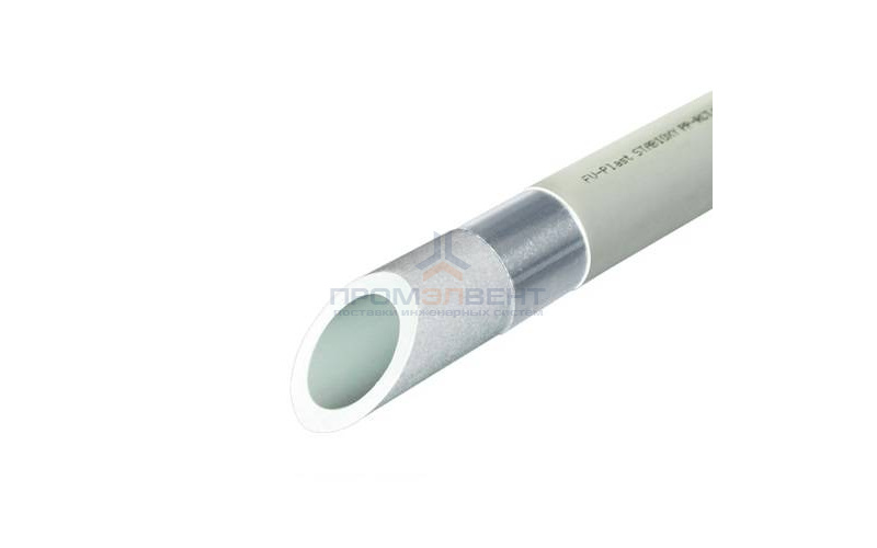 Труба полипропиленовая FV-Plast STABIOXY - 32 x 3,6 (PP-RCT/Al/P-RCT, PN10, штанга 4м, цвет серый)