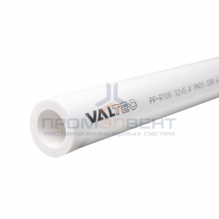 Труба полипропиленовая VALTEC PP-R100 - 50x8.3 (PN20, Tmax 70°C, штанга 4 м.)