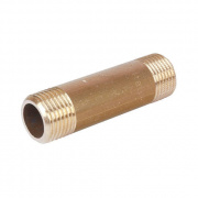 Удлинитель резьбовой STOUT - 3/4" длина 70 мм (НР/НР, латунь без покрытия)