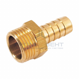 Штуцер комбинированный с наружной резьбой STOUT - 1/8" x 14 мм (латунь без покрытия)