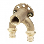 Водорозетка проходная REHAU RX - 20 x 1/2" (бронза, для труб из сшитого полиэтилена RAUTITAN)