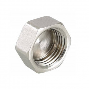 Заглушка VALTEC VTr.590 - 1"1/2 (резьбовая, латунь никелированная)