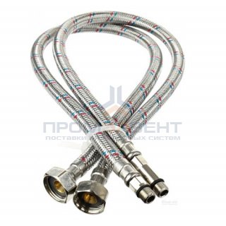 Комплект подводок под смеситель Mateu (Штуцер/Гайка) - М10-1-35/M10-18 x 1/2" (длина 400 мм, 2шт)