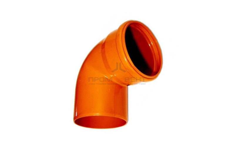 Отвод 87° для наружной канализации СИНИКОН НПВХ - 110