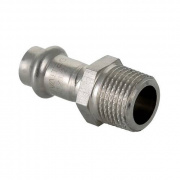 Переход на наружную резьбу VALTEC VTi.901 - 22 x 1/2" (прессовой, для труб из нержавеющей стали)