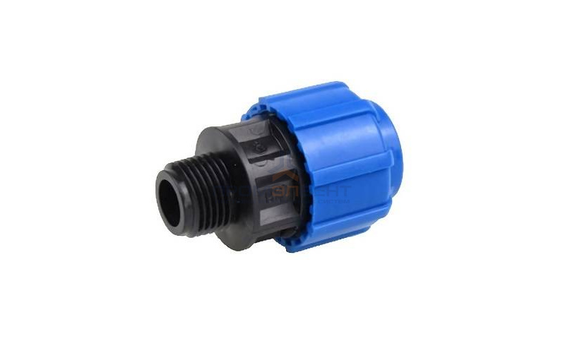 Переход на наружную резьбу Политэк - 32 x 1/2