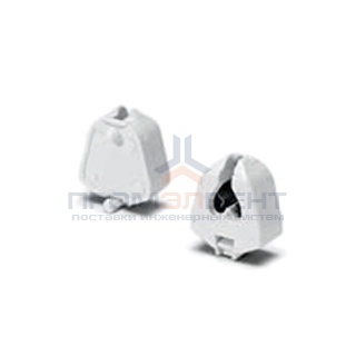 Патрон 09205 VS G5 двухпазовый торцовые защёлки d3,2 для ламп T5