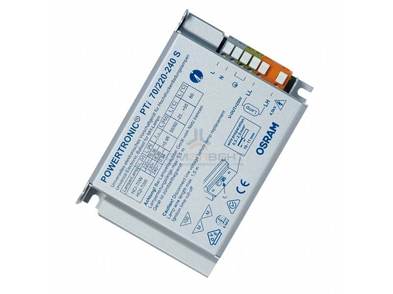 ЭПРА для металлогалогенных ламп OSRAM PTi 70W S