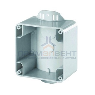 Коробка на столб. Монтаж сбоку