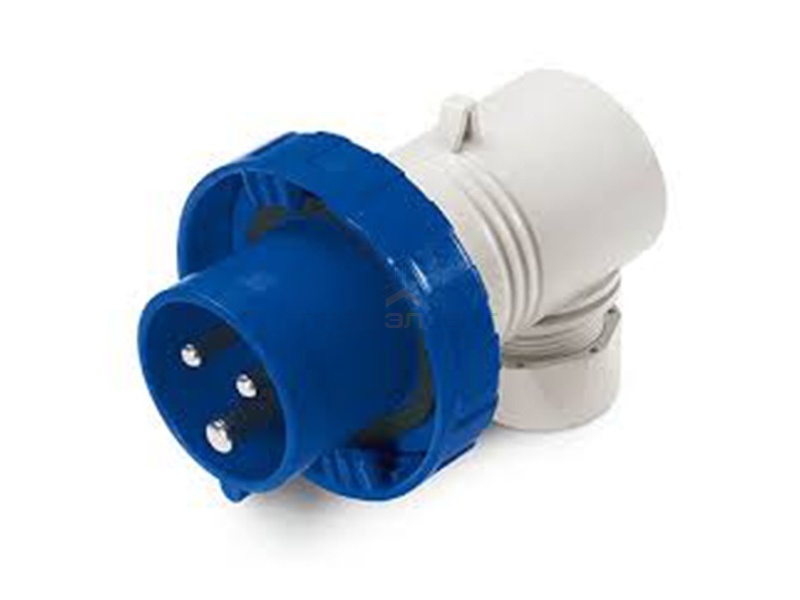 Вилка кабельная угловая DKC Quadro IP67 32А 2P+E 230В