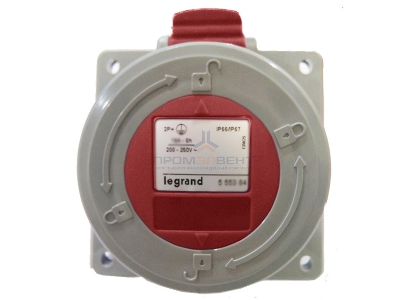 Розетка встраиваемая Legrand P17 32А 3К+З 380В IP67
