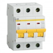 Автоматический выключатель ВА47-29 3Р 2А 4,5кА характеристика В ИЭК (автомат)