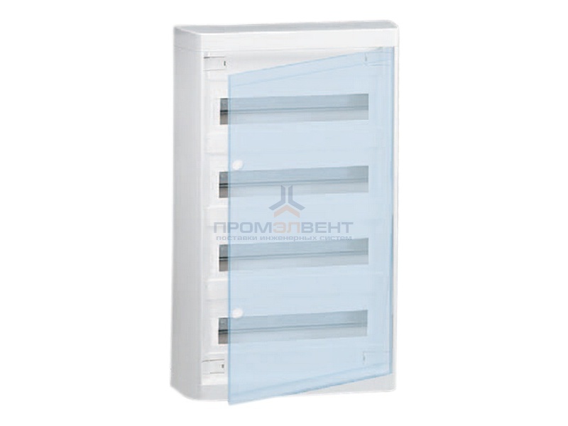 Щит Legrand Nedbox накладной на 48 (+4) модулей с шинами N+PE с прозрачной дверью